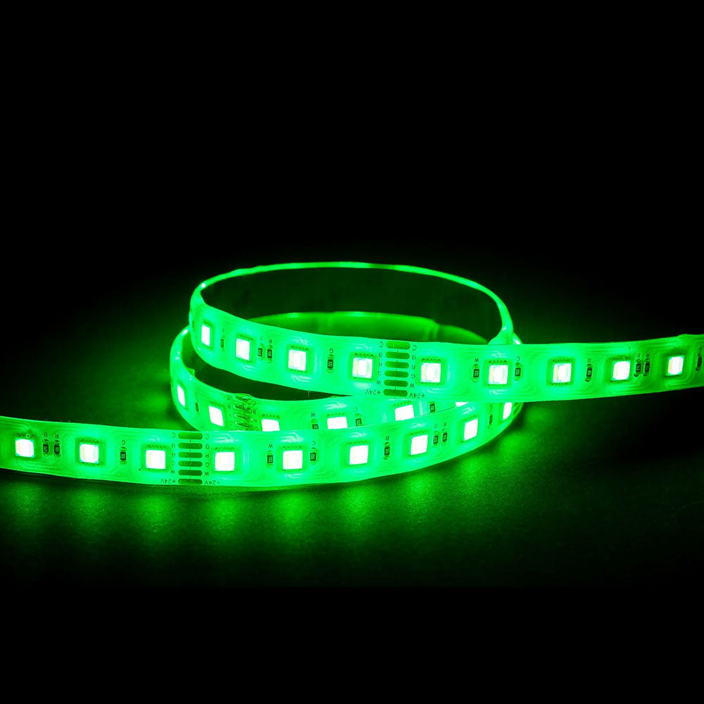 24W 24V DC Dimmable LED Strip / RGBCW - HV9752-IP54-60-RGBCW