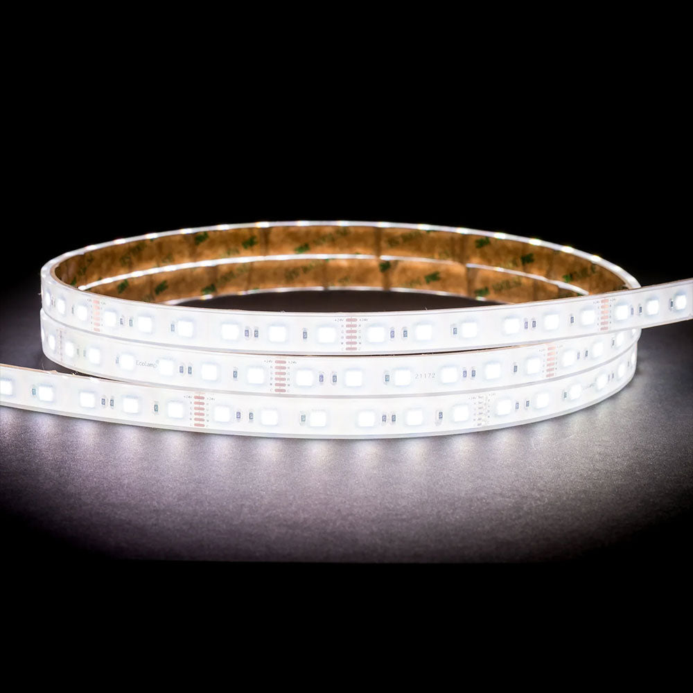 24W 24V DC Dimmable LED Strip / RGBCW - HV9752-IP67-60-RGBCW