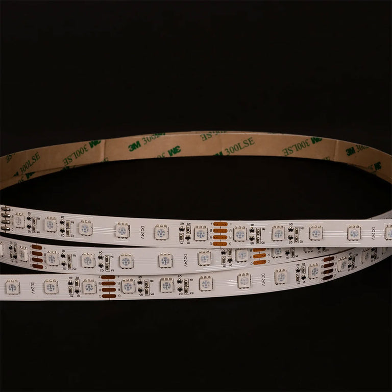 Long Run 30M RGB IP20 11W 24V DC 60 LED Strip - HV9753-IP20-60-RGB-30M