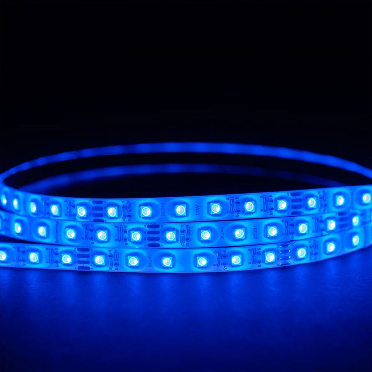 Long Run 15M RGB IP54 11W 24V DC 60 LED Strip - HV9753-IP54-60-RGB-15M