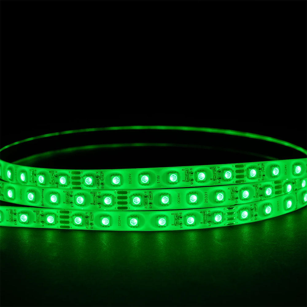 Long Run RGB IP54 11W 24V DC 60 LED Strip - HV9753-IP54-60-RGB