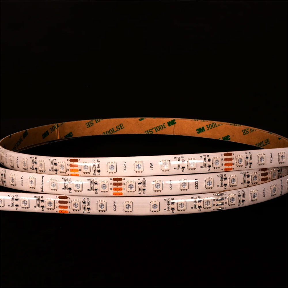 Long Run RGB IP54 11W 24V DC 60 LED Strip - HV9753-IP54-60-RGB