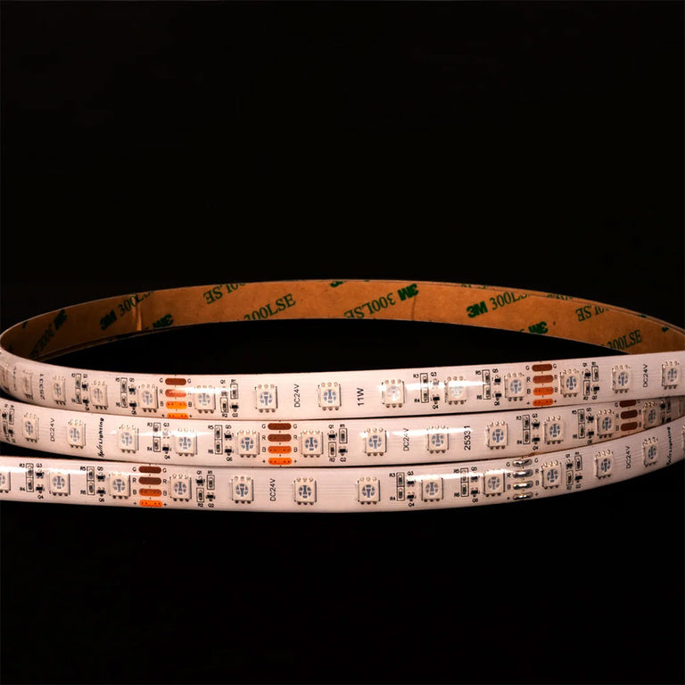 Long Run RGB IP54 11W 24V DC 60 LED Strip - HV9753-IP54-60-RGB