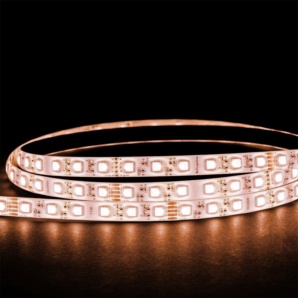 Long Run 15M RGBW IP54 11W 24V DC 60 LED Strip - HV9753-IP54-60-RGBW-15M