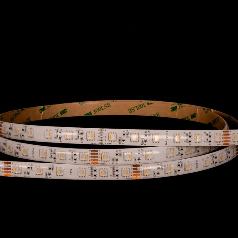 Long Run RGBW IP54 11W 24V DC 60 LED Strip - HV9753-IP54-60-RGBW
