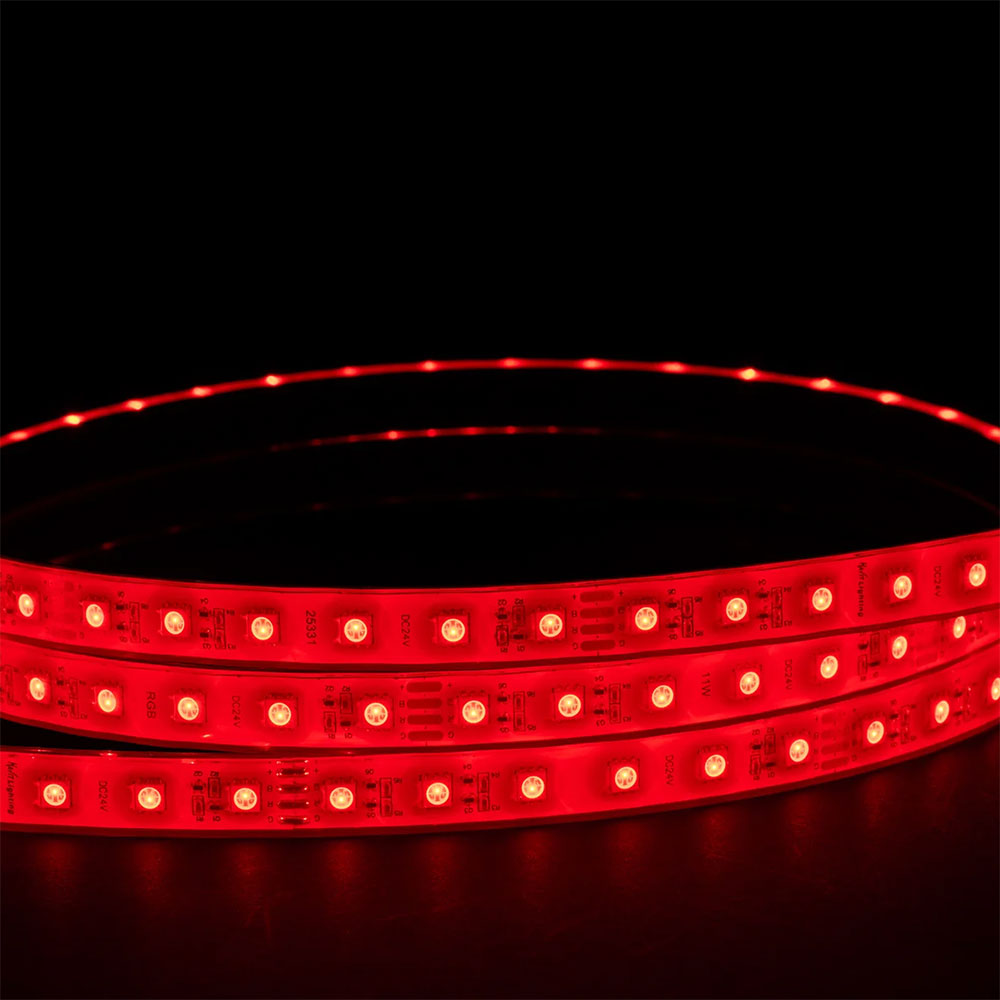 Long Run 15M RGB IP67 11W 24V DC 60 LED Strip - HV9753-IP67-60-RGB-15M