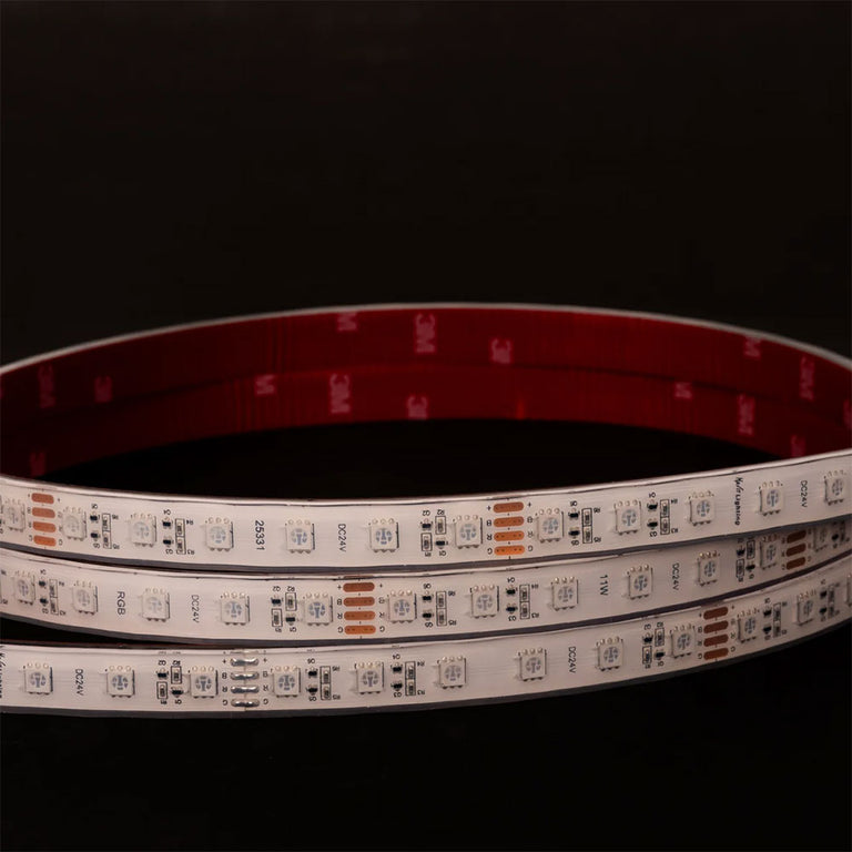 Long Run RGB IP67 11W 24V DC 60 LED Strip - HV9753-IP67-60-RGB