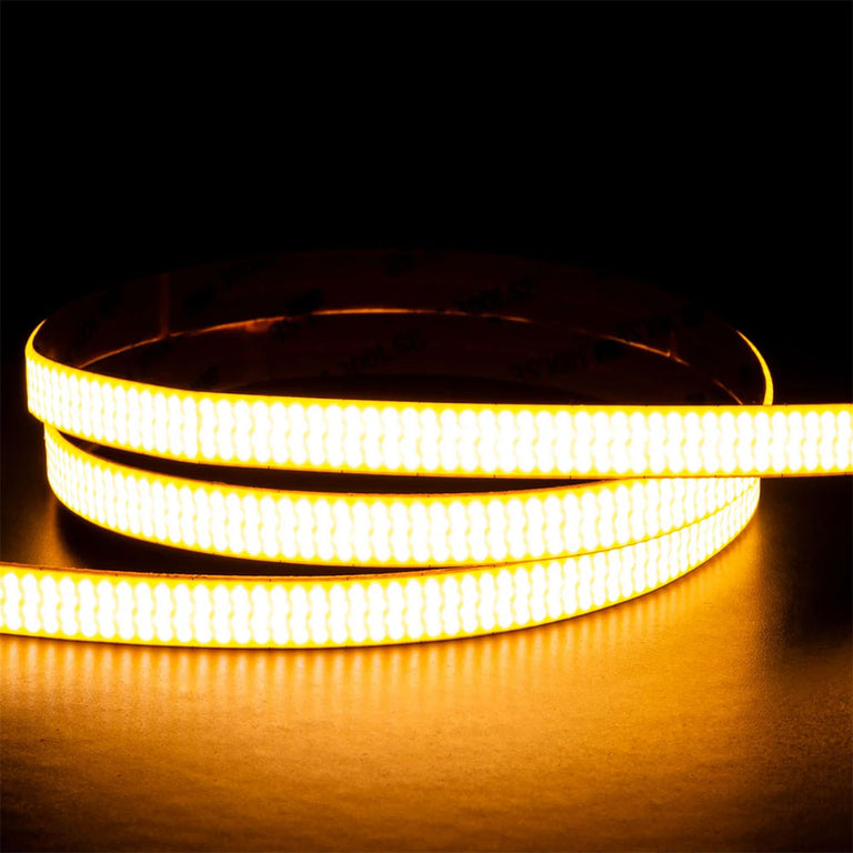 14W IP20 24V DC 1152 LED COB 3000K 30 Metre LED Strip / Warm White - HV9761-IP20-1152-3K-30M