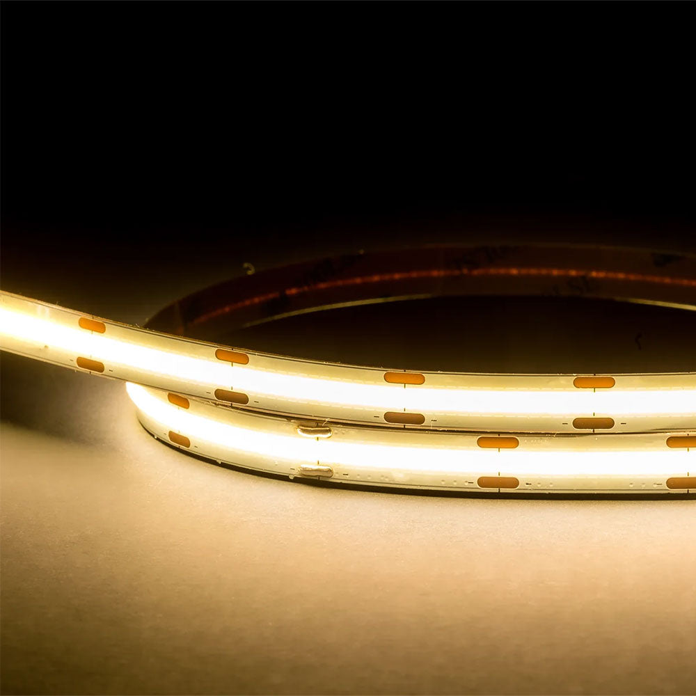 9.6W IP20 24V DC 50 Meter 4000K COB LED Strip / Neutral White - HV9761-IP20-320-4K-50M