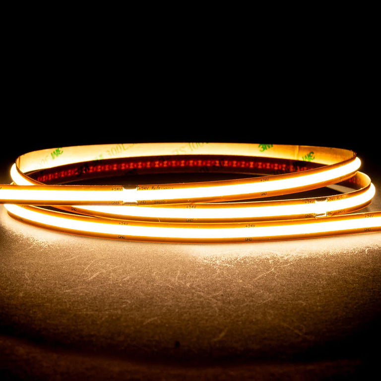 Dotless Free Cut COB 12W IP20 24V DC 528 LED 4000K 1 Metre LED Strip / Natural White - HV9761-IP20-528-4K