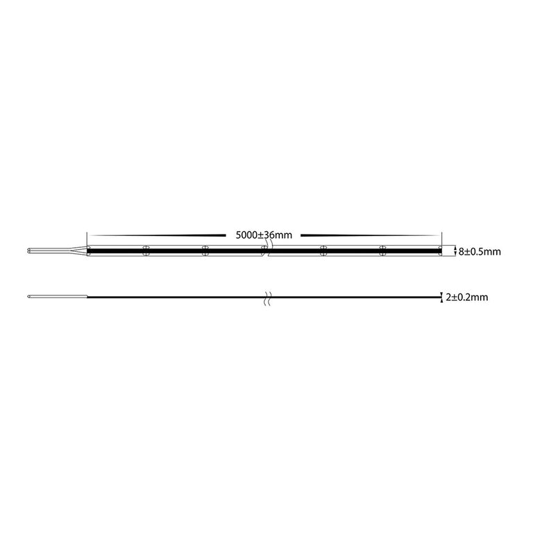 Dotless Free Cut COB 12W IP20 24V DC 528 LED 4000K 30 Metre LED Strip / Natural White - HV9761-IP20-528-4K-30M