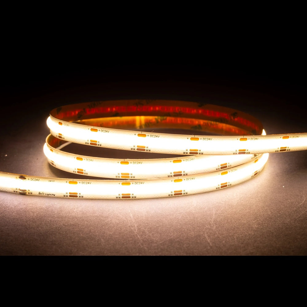 14.4W IP20 24V DC 608 LED COB Dotless 1 Metre LED Strip / CT - HV9761-IP20-608-CT