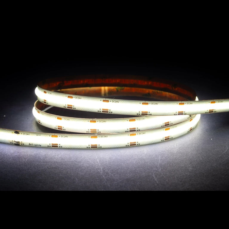 14.4W IP20 24V DC 608 LED COB Dotless 1 Metre LED Strip / CT - HV9761-IP20-608-CT
