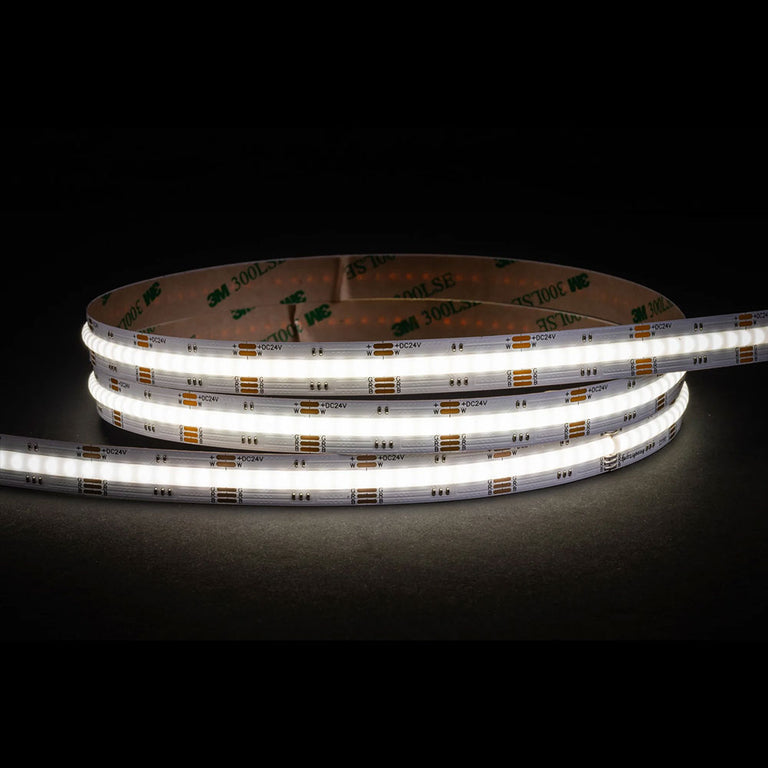 Dotless COB 20W IP20 24V DC 896 LED 30 Metre LED Strip / RGBC - HV9761-IP20-896-RGBC-30M