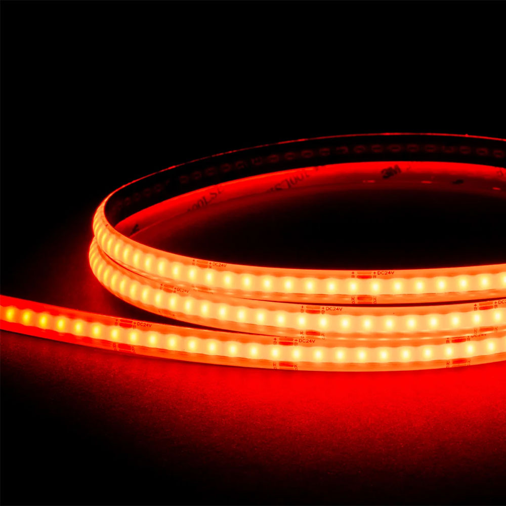 15W IP54 24V DC 480 LED COB 1 Metre LED Strip / RGB - HV9761-IP54-480-RGB