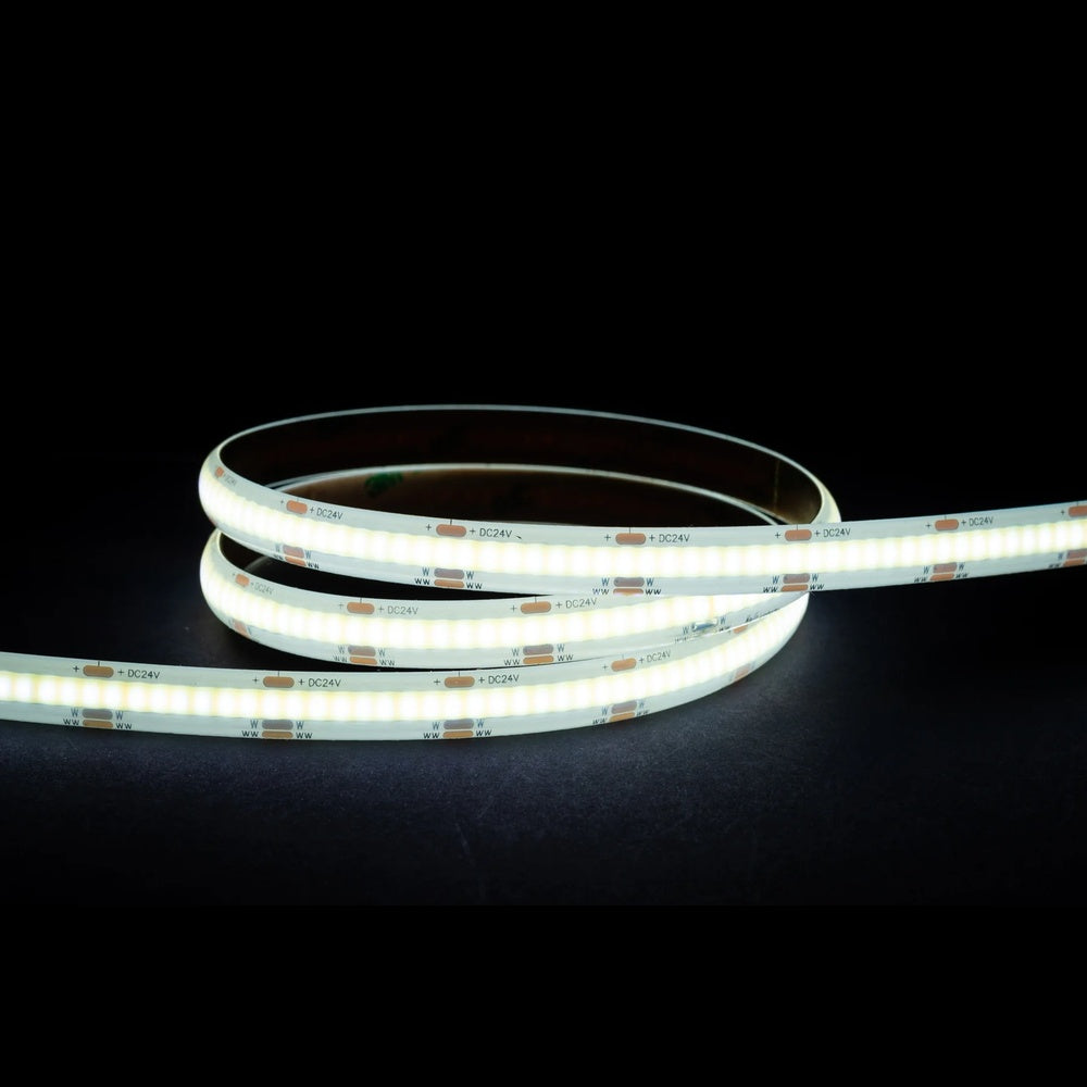 14.4W IP54 24V DC 608 LED COB Dotless 10 Metre LED Strip / CT - HV9761-IP54-608-CT-10M