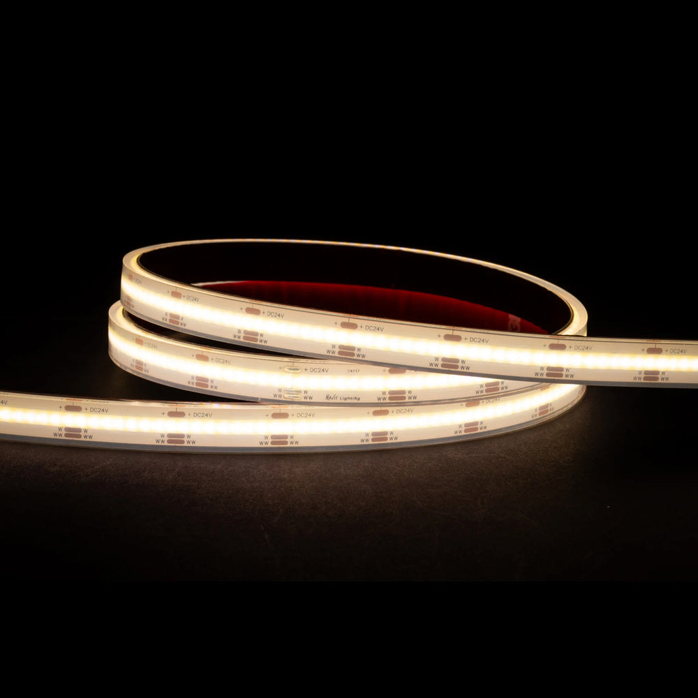 14.4W IP67 24V DC 608 LED COB Dotless 1 Metre LED Strip / CT - HV9761-IP67-608-CT