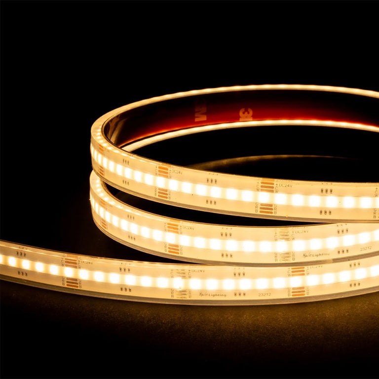 20W IP67 24V DC 840 LED COB 1 Metre LED Strip / RGBCW - HV9761-IP67-840-RGBCW