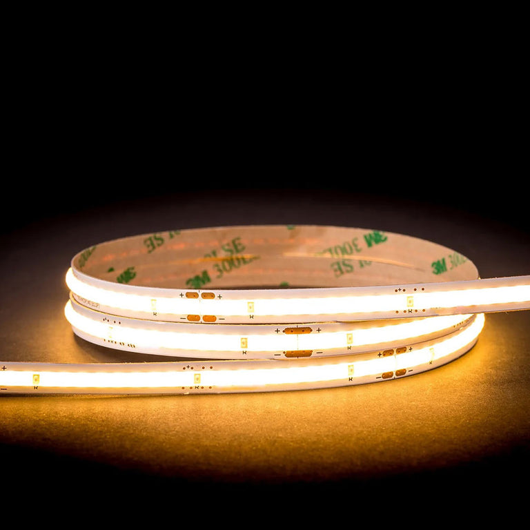 10W IP20 24V DC 320 LED CSP Dotless 3000K 1 Metre LED Strip / Warm White - HV9762-IP20-320-3K
