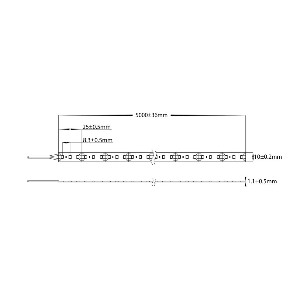 24W IP20 12V DC 120 LED 4000K 30 Metre LED Strip / Natural White - HV9783-IP20-120-4K-30M
