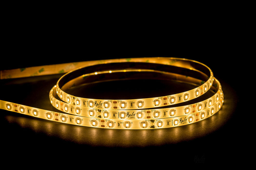 14.4W 12V DC Dimmable LED Strip / Warm White - HV9783-IP54-60-3K