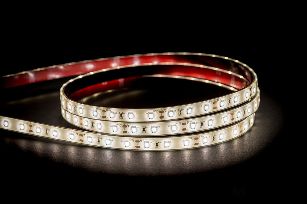 14.4W 12V DC Dimmable LED Strip / Natural White - HV9783-IP54-60-5K