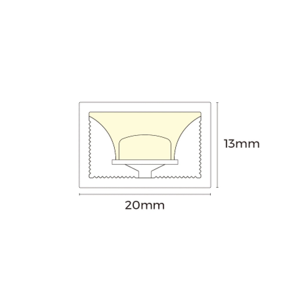 Haviflex 5W IP68 24V DC RGB + 4000K Top Bend LED Strip - HV9798-IP68-2013-RGBN