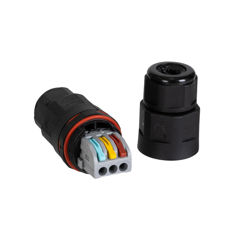 2 Way IP68 3 Pin Weatherproof Connector - HV9918-2