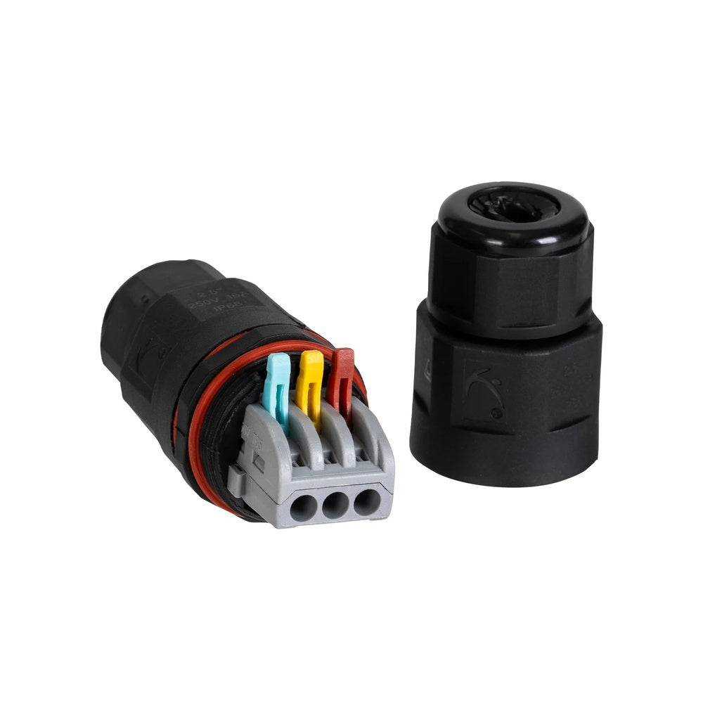 2 Way IP68 3 Pin Weatherproof Connector - HV9918-2