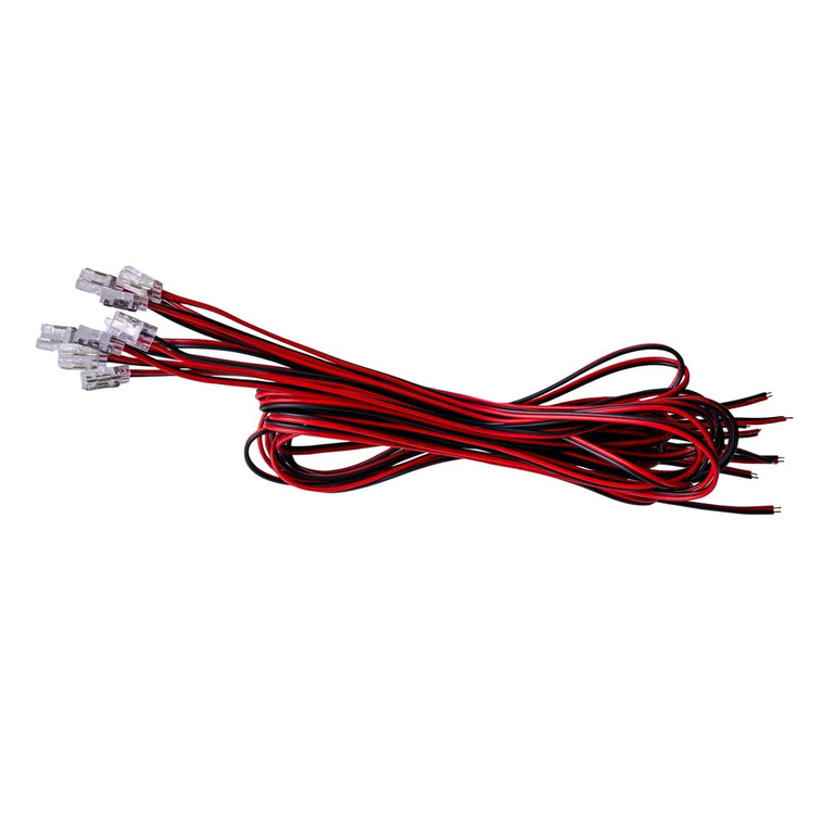 LED Strip Connector With 1 Metre Cable To Suit IP20 8mm PCB LED Strip 10 Pack - HV9947-10PK
