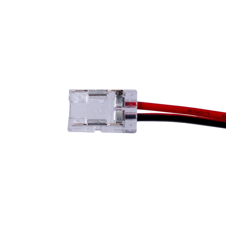 LED Strip Connector With 1 Metre Cable To Suit IP20 8mm PCB LED Strip 10 Pack - HV9947-10PK