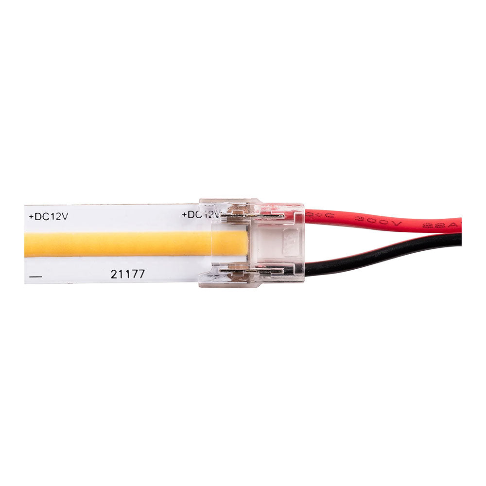LED Strip Connector To Suit IP20 10mm PCB COB LED Strip Single Pack - HV9953
