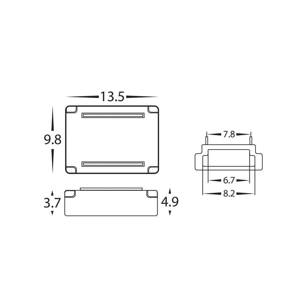 LED Strip Joiner To Suit IP20 8mm PCB LED Strip Single Pack - HV9959