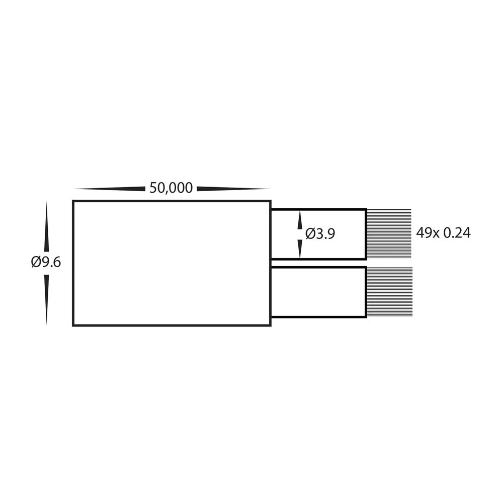 2 x 2.5mm Outdoor Garden Cable 50 Metre Roll - HV9995-2.5