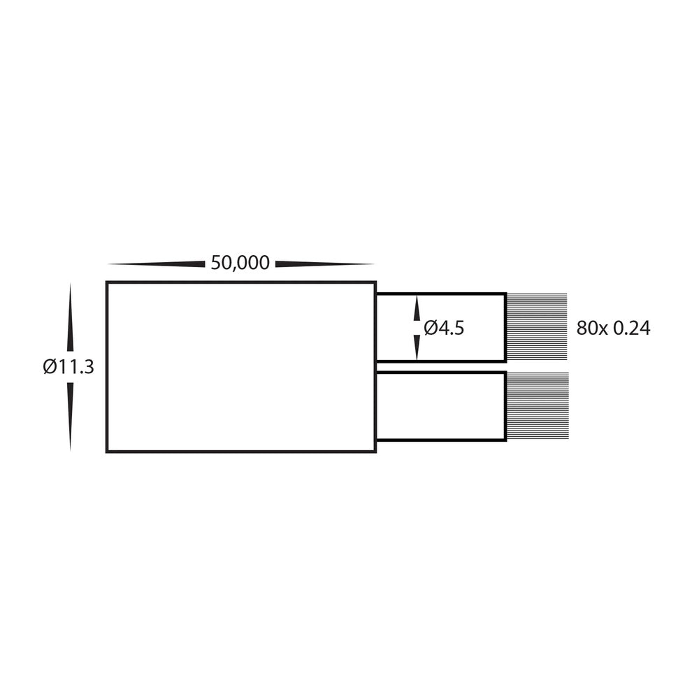 2 x 4mm Outdoor Garden Cable 50 Metre Roll - HV9995-4.0