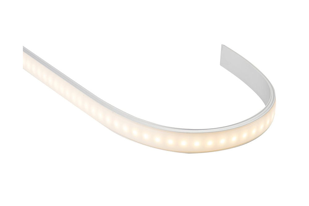 Shallow Square 2 Meter 18x6mm Bendable Aluminium LED Profile Silver - HV9693-1806-2M