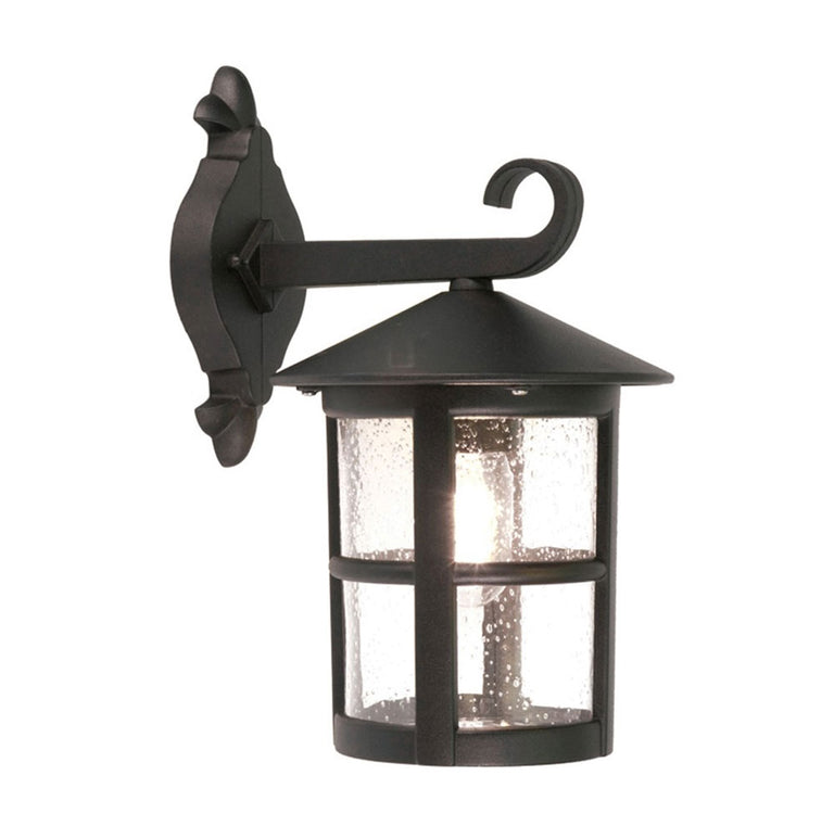 Hereford Grande Wall Down Lantern Black - BL21-G-BLACK
