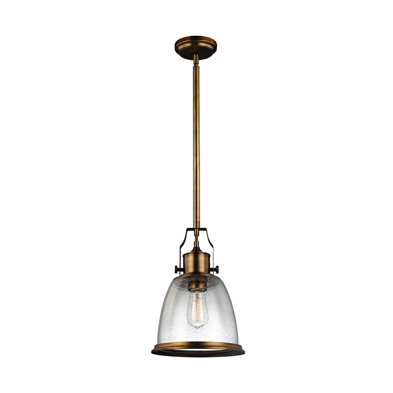 Hobson Medium Pendant Aged Brass - FE/HOBSON/P/M AB