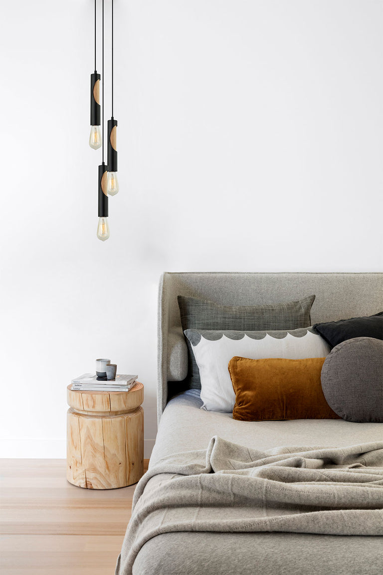Interior Tube Pendant Light Matt Black - IDA1