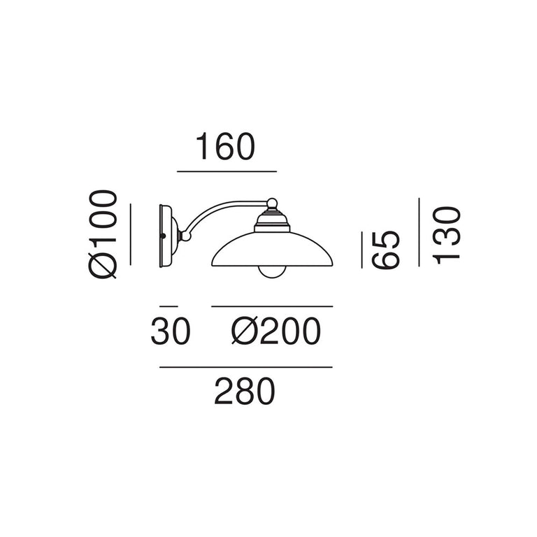 Country Curve Wall Light - 082.17.OV