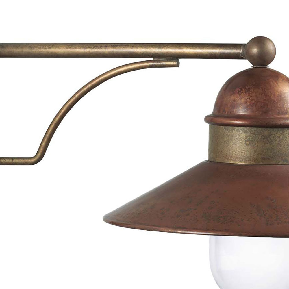 Borgo Medium Wall Light With Trasparent Glass - 244.25.ORT