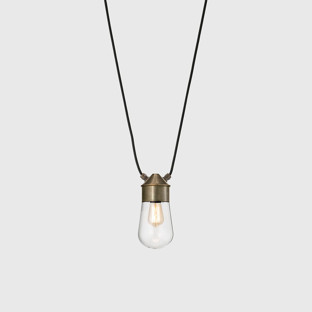 Drop Mini Double Cable Cluster Pendant Antique Brass / Clear - IL.270.42.OOT