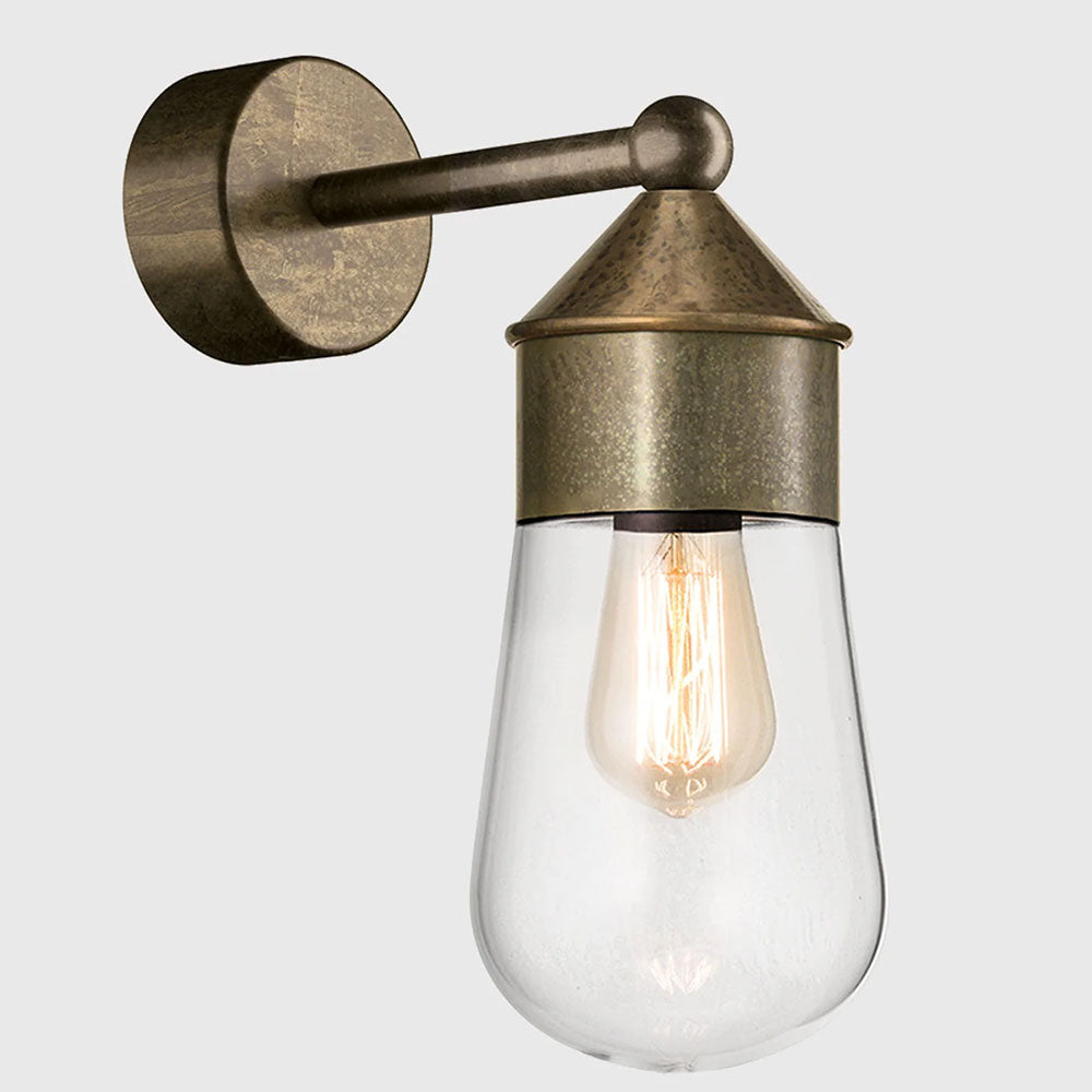 Drop Mini Wall Light Antique Brass / Clear - 270.44.OOT