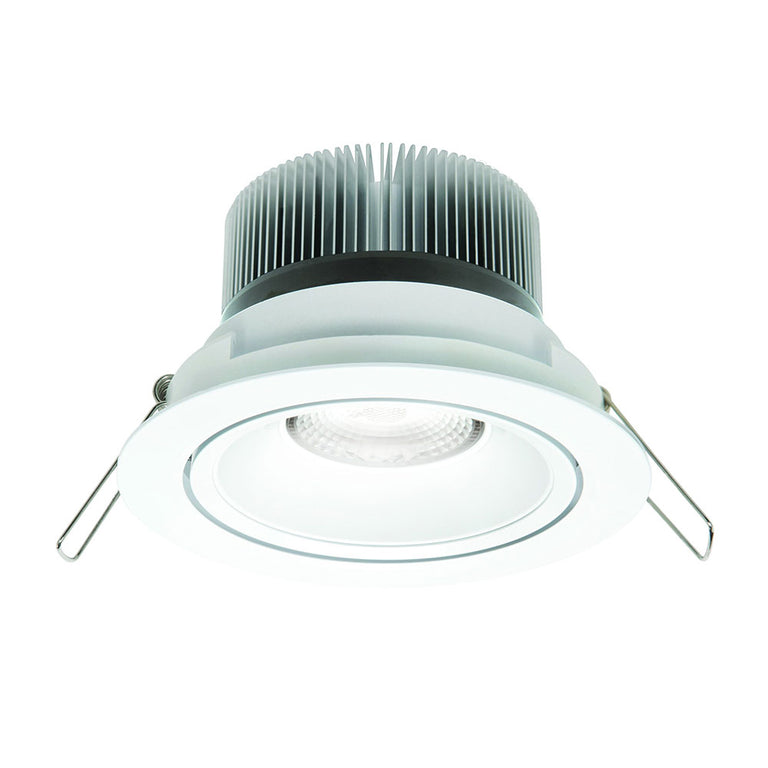 Illumina 12W LED Dimmable Gimbal Downlight White / Tri-Colour - 22269/05