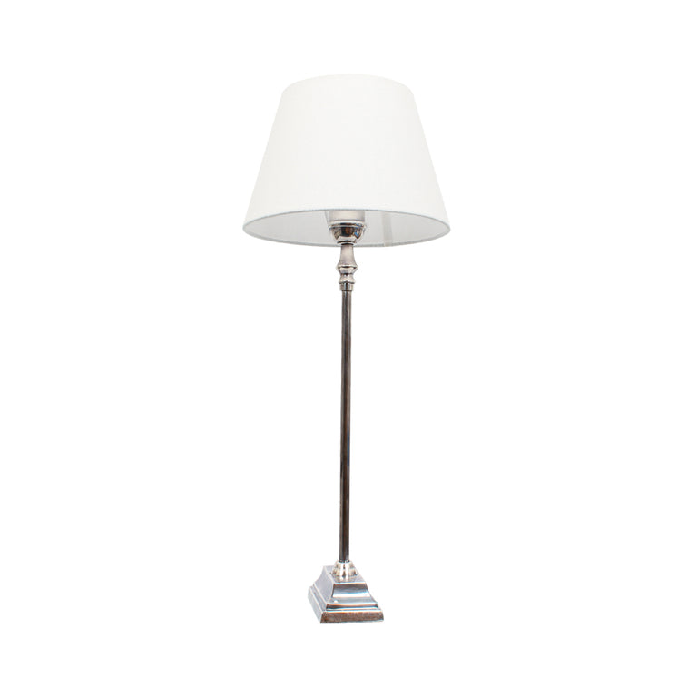 Collin Table Lamp Shiny Nickel With Shade - ELPIM50517SN