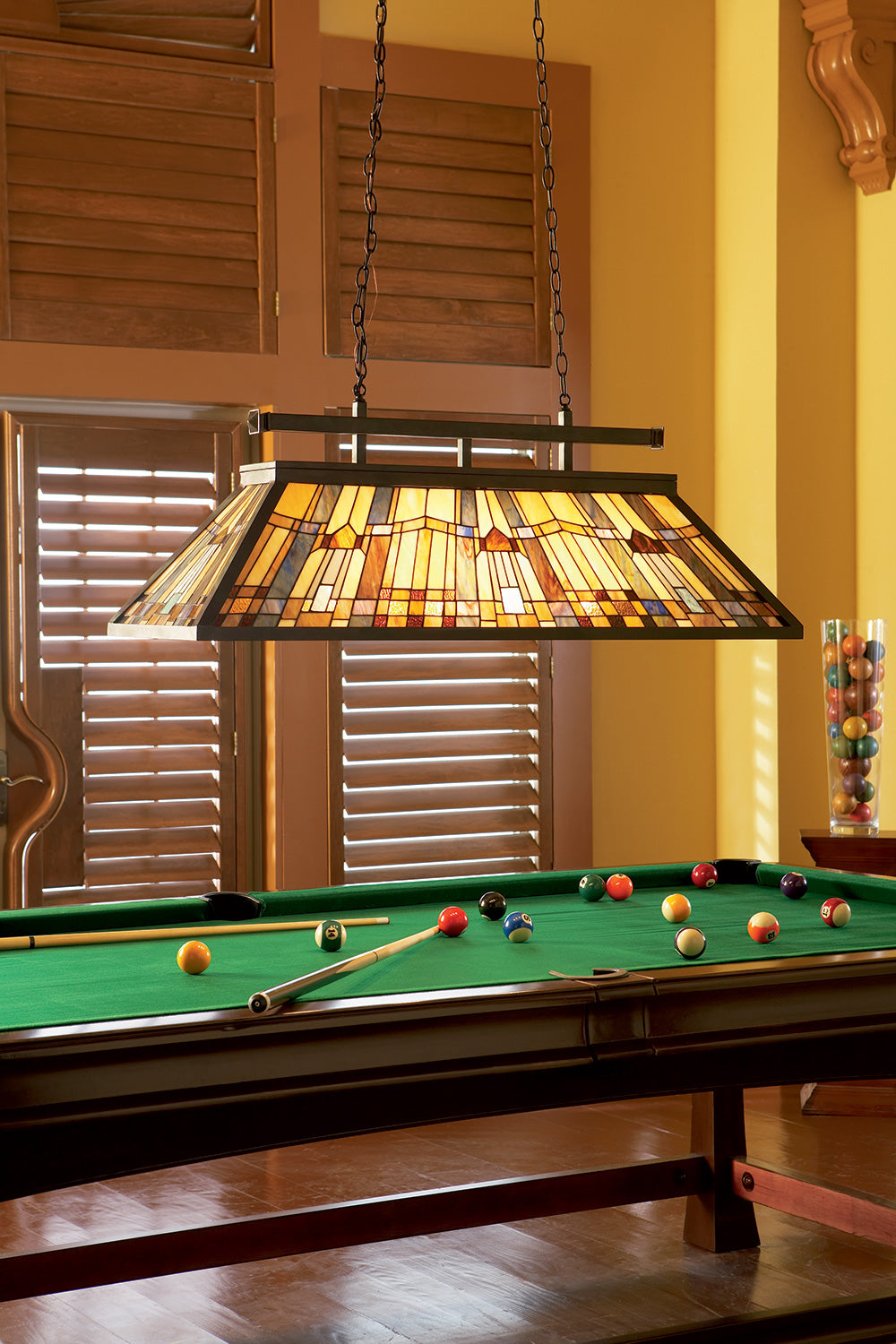 Inglenook 3 Light Island Chandelier Valiant Bronze - QZ/INGLENOOKISLE