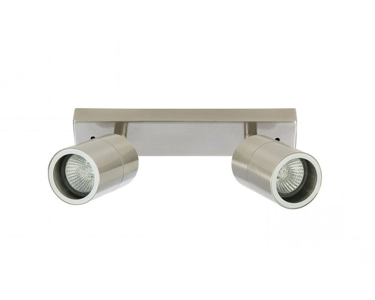 Jordan 240V GU10 Double Spotlight 304 Stainless Steel - JORDAN-2L 304 TRACK