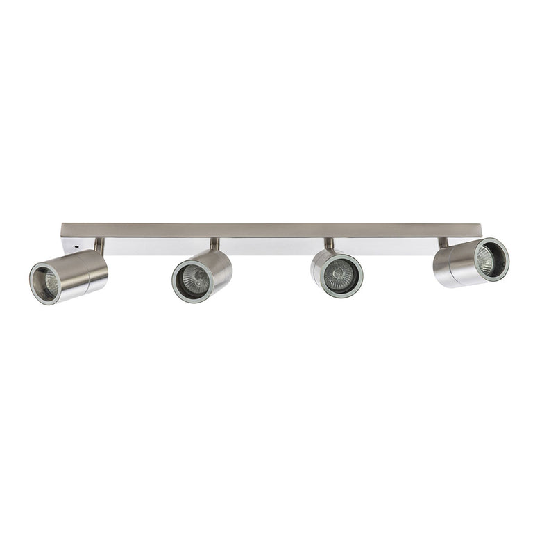 Jordan 240V GU10 Quad Spotlight 316 Stainless Steel - JORDAN-4L 316 TRACK