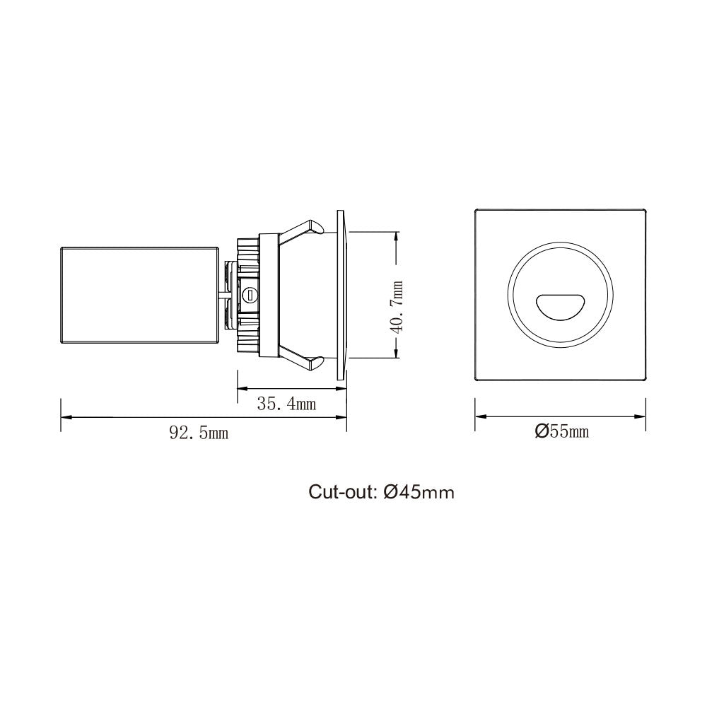 Jazz 3W LED Dimmable Steplight White / Tri-Colour - UOW-JAZZ-WH-3CCT