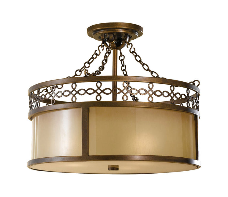Justine Semi Flush Astral Bronze - FE-JUSTINE-SF